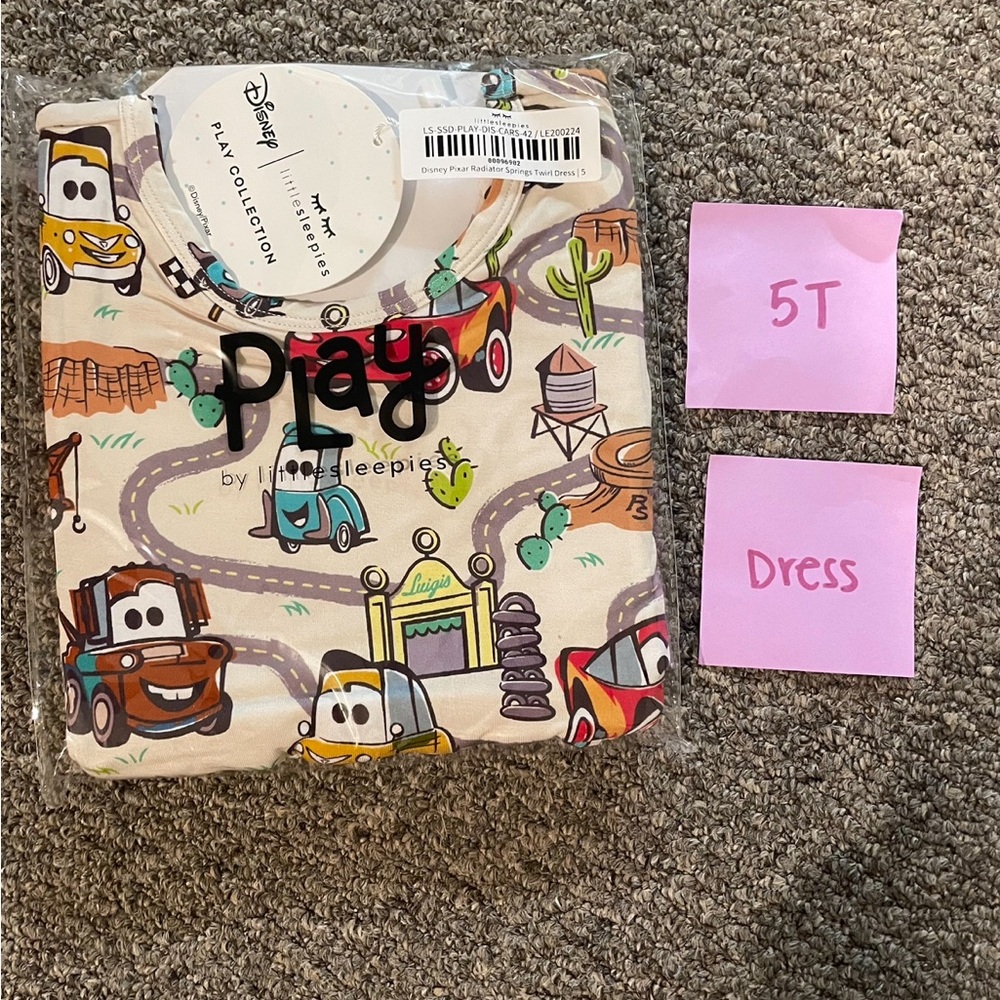 NIB Little Sleepies Cars 5T Dress